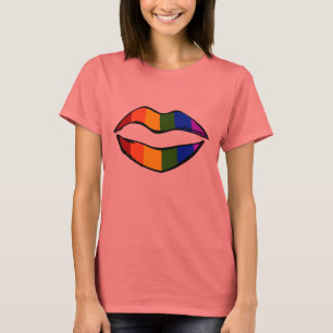 T-shirts Lábios do arco-íris