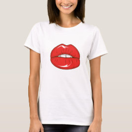 T-shirts Lábios vermelhos