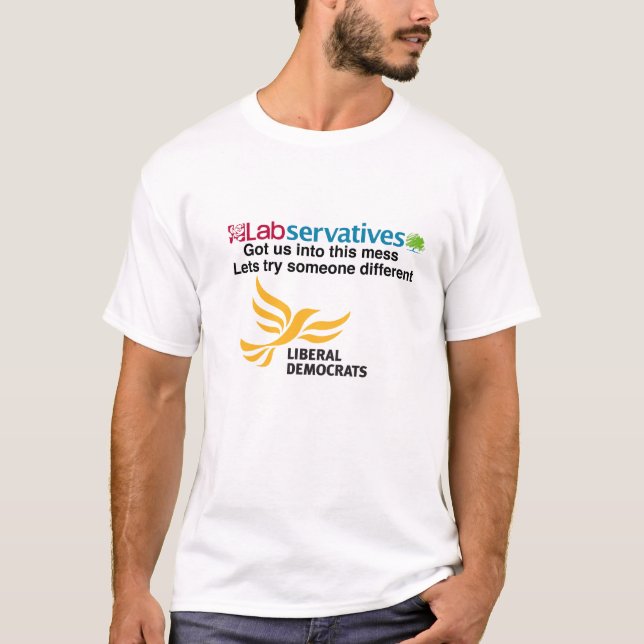 T-shirts Labservatives obteve-nos nesta confusão (Frente)