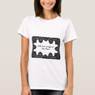 T-shirts Lace Black & White O MUSEUM Zazzle Oferece