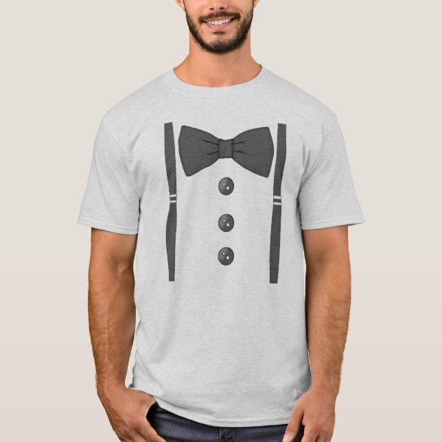 T-shirts Laço com Suspenders (Frente)