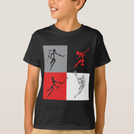 T-shirts Lacrosse abstrato