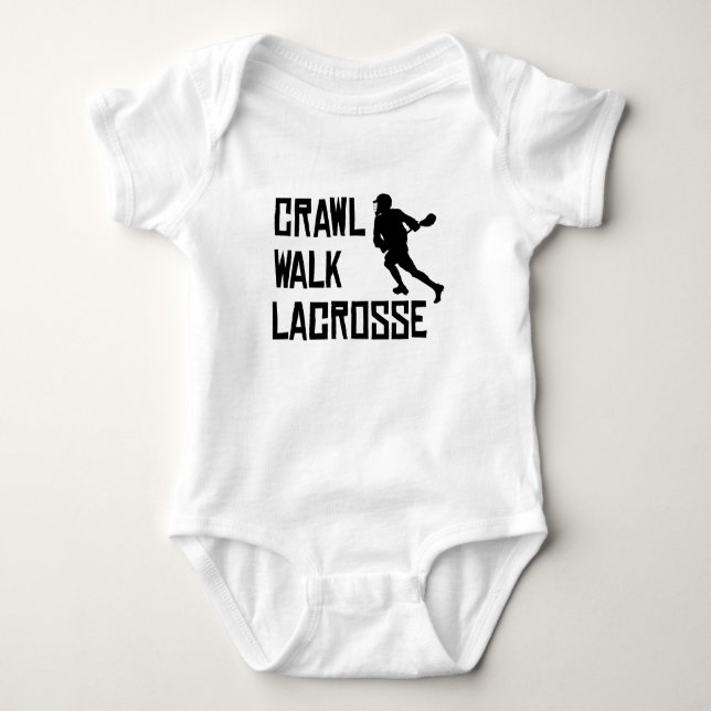 T-shirts Lacrosse da caminhada do rastejamento (Frente)