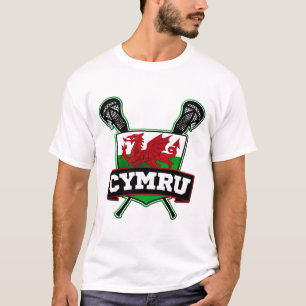 T-shirts Lacrosse de Wales Galês
