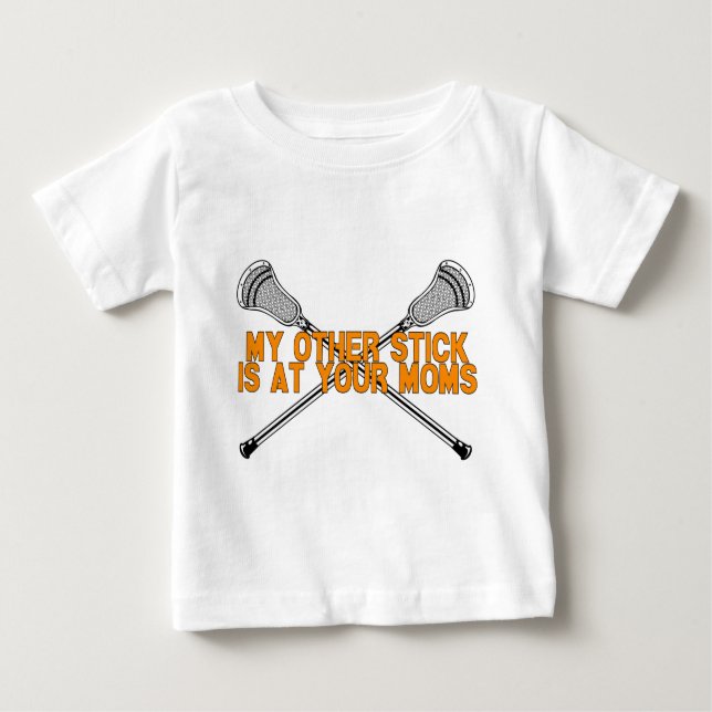 T-shirts Lacrosse minha outra vara (Frente)