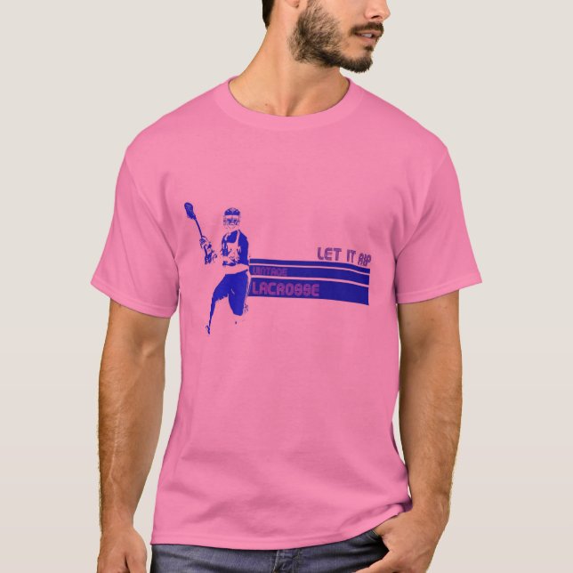 T-shirts lacrosse retro (Frente)