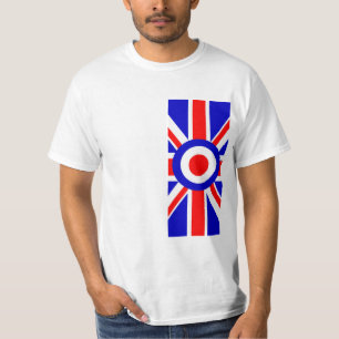T-shirts Lado na bandeira de união com alvo da modificaç