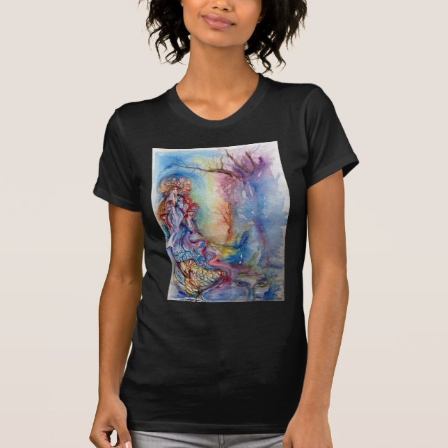 T-shirts LADY OF THE LAKE Arthurian Legends Watercolor (Frente)