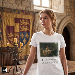 T-shirts Lady Shalott On Boat por John William Waterhouse