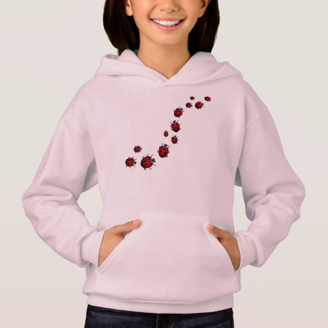 T-shirts Ladybug Hoodie Girl's Ladybug Hoodie Shirt & Gifts (Frente)