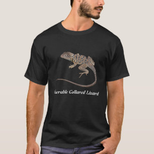 T-shirts Lagarto colocado um colar veneralvelmente