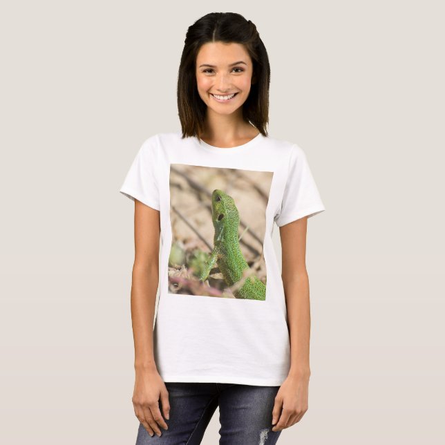 T-shirts Lagarto verde (Frente Completa)