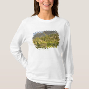 T-shirts Lago Cecret com arco-íris sobre o Castelo do Diabo
