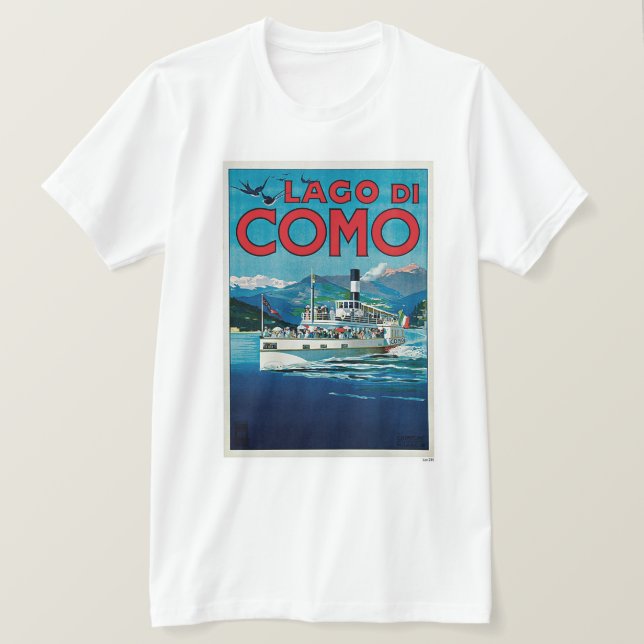 T-shirts Lago de Como (Frente do Design)