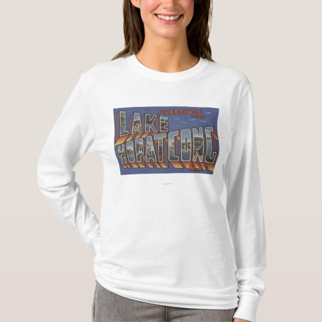 T-shirts Lago Hopatcong, New-jersey - grandes cenas da (Frente)