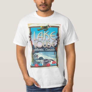 T-shirts Lago Louise, Alberta Canada poster de viagens