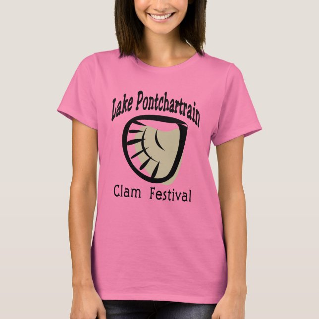T-shirts Lago Pontchartrain Clam Fest (Frente)