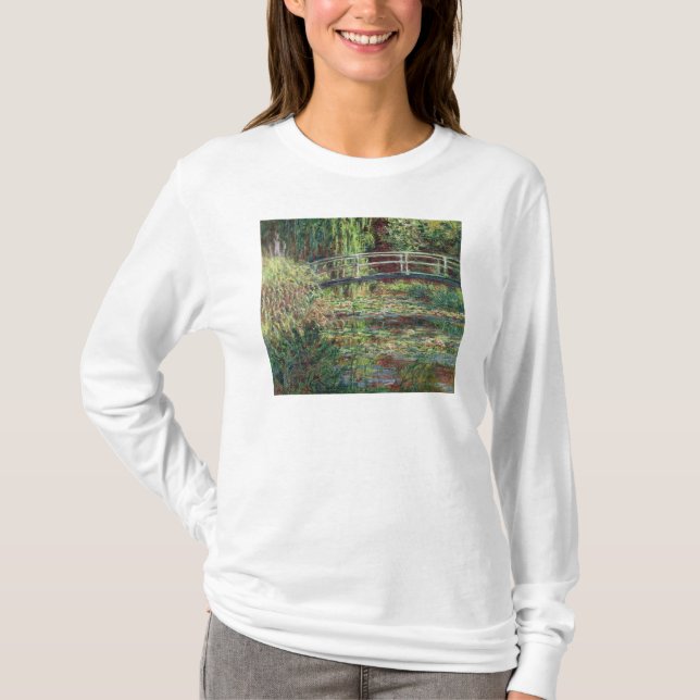T-shirts Lagoa de Claude Monet | Waterlily: Harmonia (Frente)
