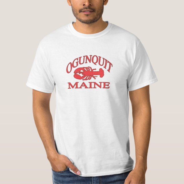 T-shirts Lagosta Ogunquit Maine (Frente)