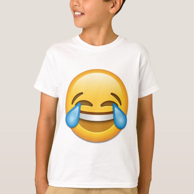 T-shirts Lágrimas de Joy emoji engraçadas (Frente)