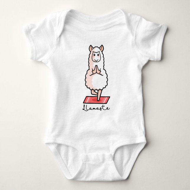 T-shirts Lama da ioga - Llamaste (Frente)