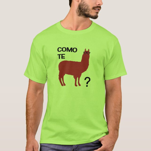 T-shirts Lama de Como Te (Frente)