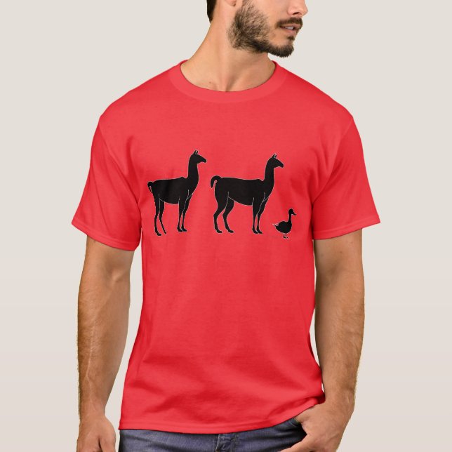 T-shirts Lama, lama, pato (Frente)