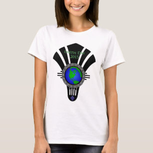 T-shirts Lâmina do ventilador do Dia da Terra 2015