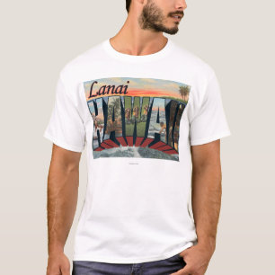 T-shirts Lanai, letra ScenesLanai de HawaiiLarge, HI