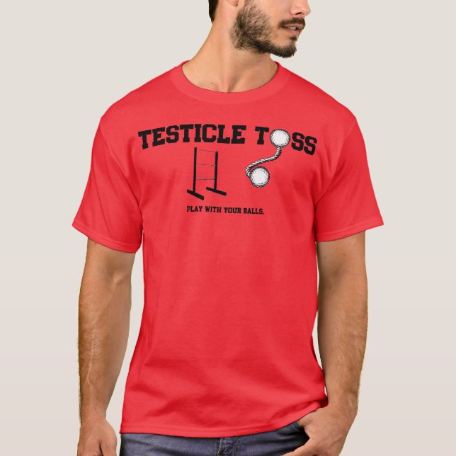 T-shirts Lance do testículo (Frente)