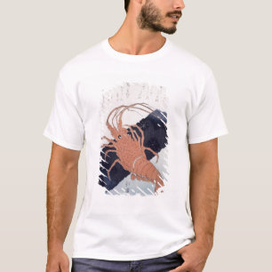 T-shirts Langoustine com um bloco do carvão vegetal, c.183