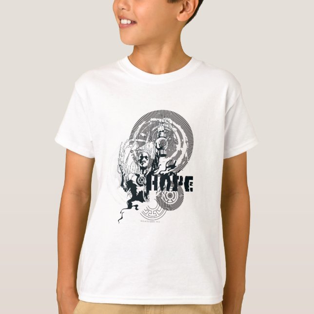 T-shirts Lanterna Azul Gráfico 4 (Frente)