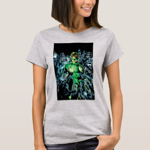 T-shirts Lanterna verde cercada - cor