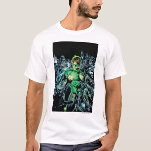 T-shirts Lanterna verde cercada - cor