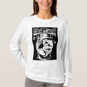T-shirts Lanterna verde com cabo na luta, preto e branco