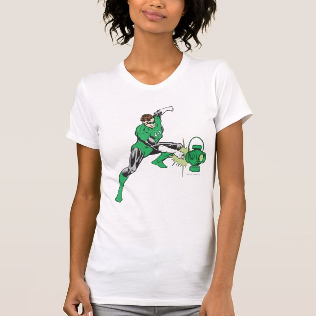 T-shirts Lanterna Verde com Lanterna 2 (Frente)