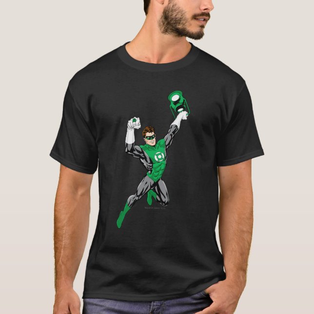 T-shirts Lanterna Verde - Completamente Renderizado, com la (Frente)