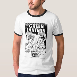 T-shirts Lanterna verde contra Sinestro, preto e branco