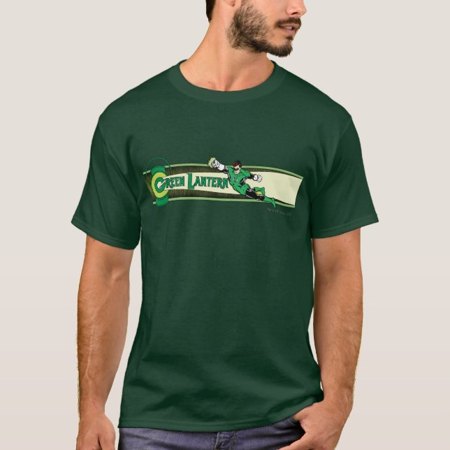 T-shirts Lanterna Verde e Logotipo (Frente)