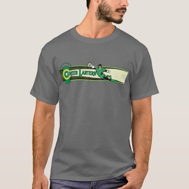 T-shirts Lanterna Verde e Logotipo (Frente)