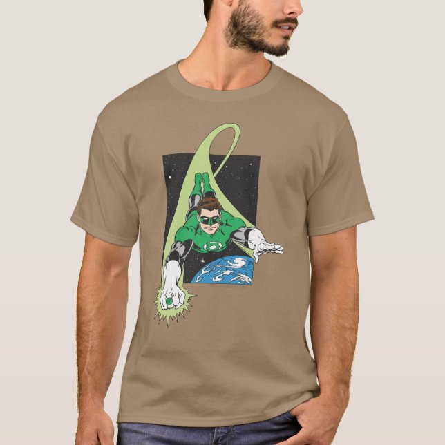 T-shirts Lanterna Verde e Terra (Frente)
