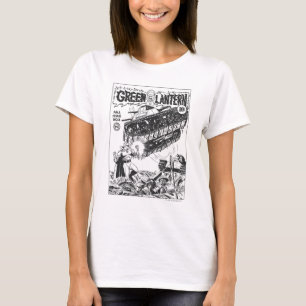 T-shirts Lanterna verde nas trincheiras, preto e branco