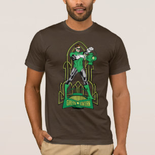 T-shirts Lanterna verde no fundo decorativo