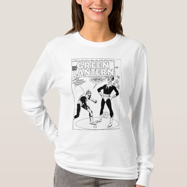 T-shirts Lanterna Verde Remove Anel, Preto e Branco (Frente)