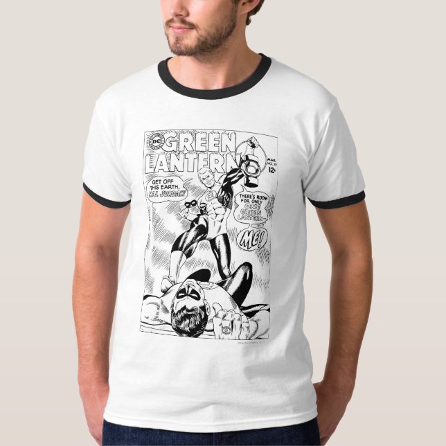 T-shirts Lanterna Verde - Sai desta Terra Hal Jordan, Bla (Frente)