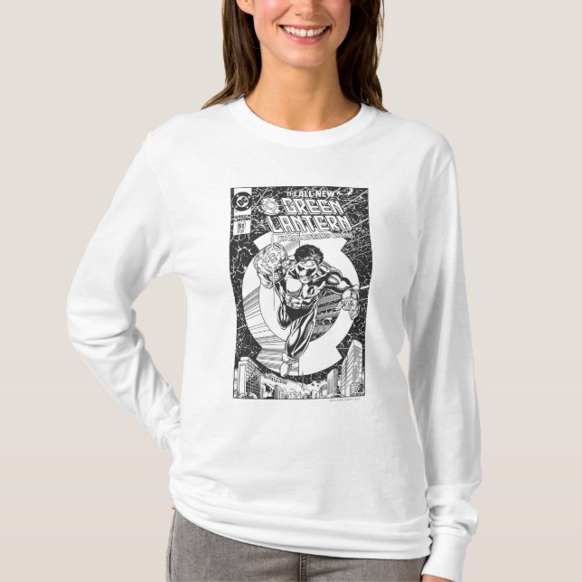 T-shirts Lanterna Verde - Tudo começa aqui, preto e branco (Frente)