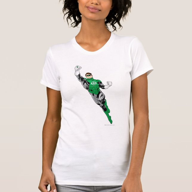 T-shirts Lanterna Verde - Voando Para Cima (Frente)