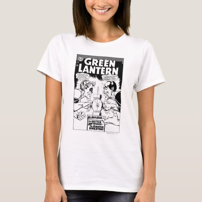 T-shirts Lanterna Verde vs Sinestro, Preto e Branco (Frente)