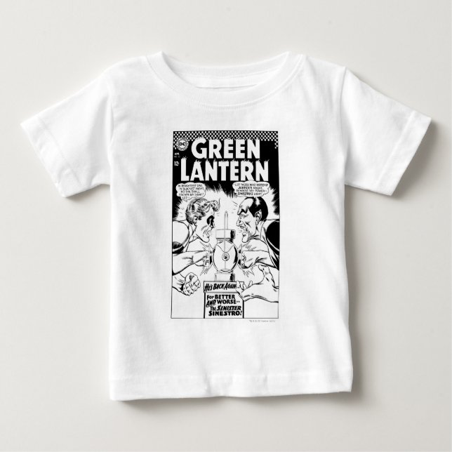 T-shirts Lanterna Verde vs Sinestro, Preto e Branco (Frente)
