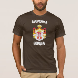 T-shirts Lapovo, Serbia com brasão
